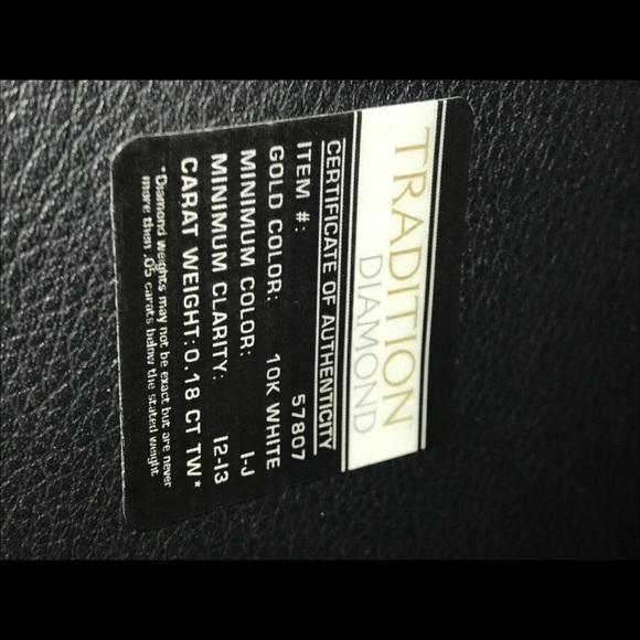 10K White Gold 0.18CT Men’s Wedding Ring - Picture 3 of 4